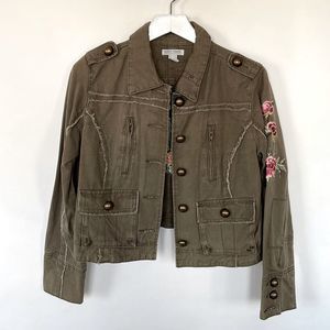 Lucy Paris Embroidered Military Style Jacket